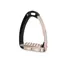 Tech Venice Flat Evo Safety Stirrups-Black/Rose Gold